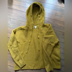 Lucky Brand Mustard Hooded Sweater